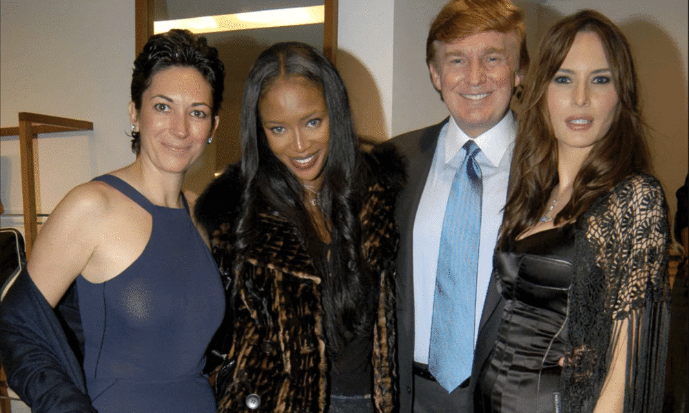 Ghislaine Maxwell (Left) with the Rich and the Famous